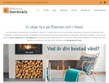 Tablet Screenshot of maklarnaekstrom.se